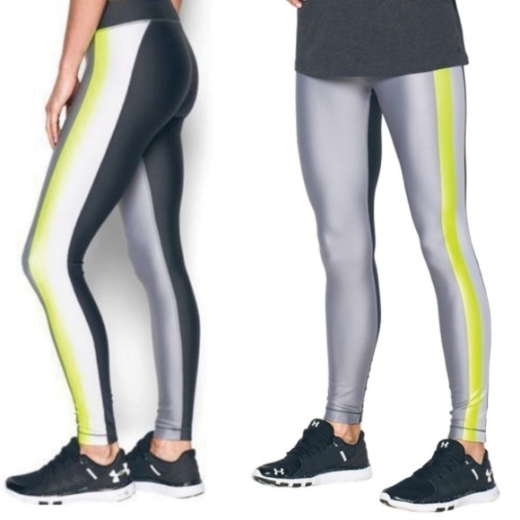 Under Armour | Women's Gray Colorblock Heat Gear Leggings (Size Small) - Picture 1 of 11